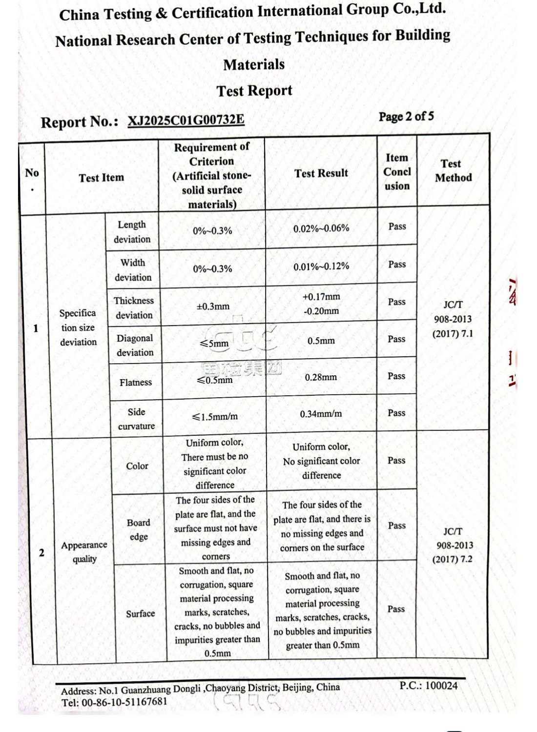  acrylic solid surface test report_03 