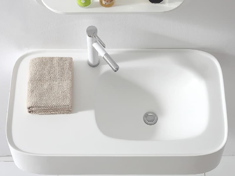 1467 GELO Vasque en surface solide personnalisable – Qualité constante pour les projets OEM