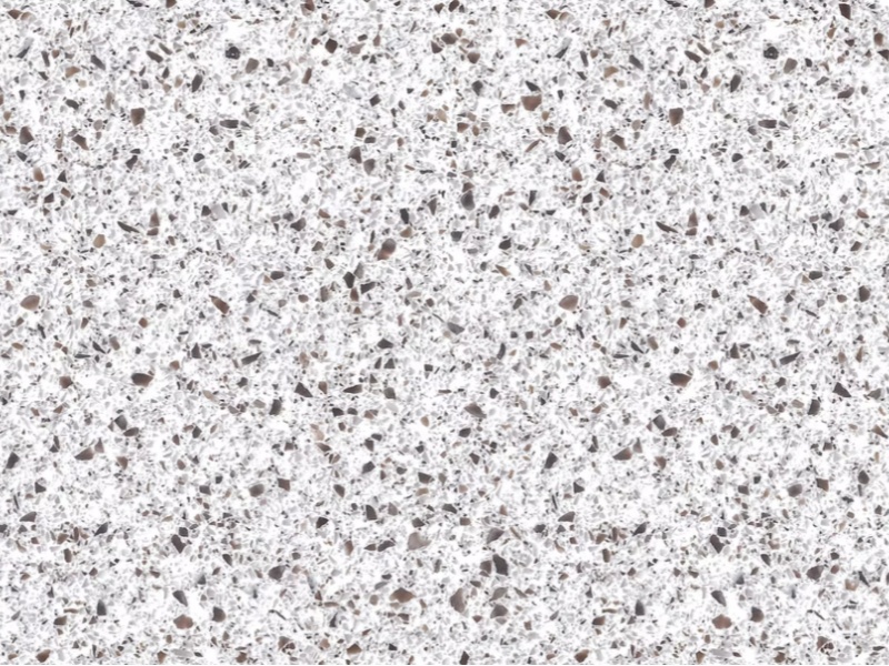 Surface solide aspect terrazzo, couleur CASPIO